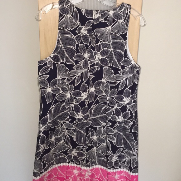 NWT ELIZA J Dress -Navy/Pink/White.       So cute! - Picture 1 of 8